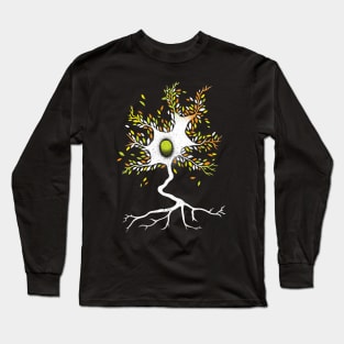 Neuron Three Biomimicry Neuro Science Nature by Tobe Fonseca Long Sleeve T-Shirt